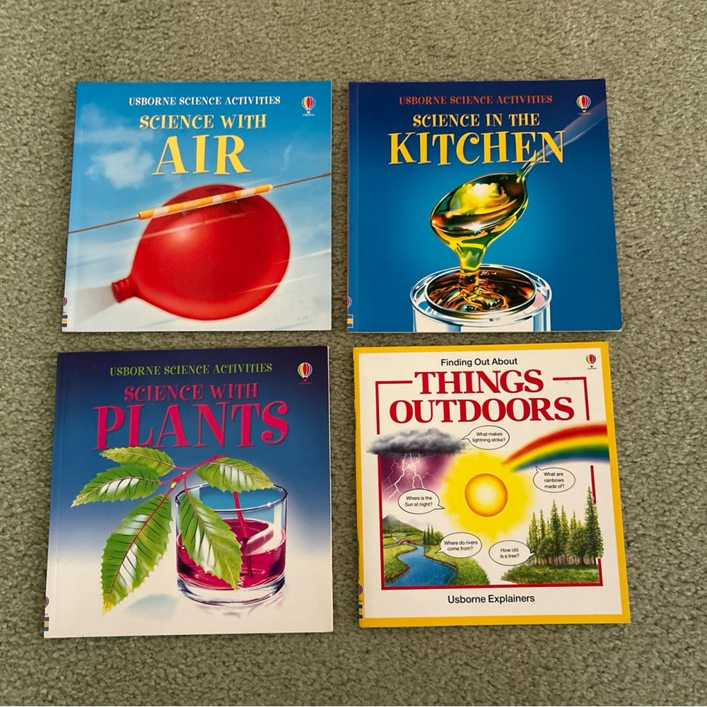 Usborne Science Activities Plants, Air, Kitchen and Things Outdoors